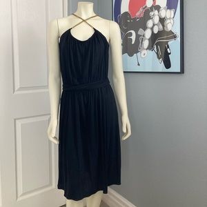 Banana Republic Black Silk Summer Dress